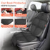 Car Seat Protector for Child Car Seat,2 Pack Carseat Seat Protectors with Non-Slip Bottom and 2 Large Mesh Pockets for SUV, Sedan, Trunk, Leather and Fabric Car Seat by VANLONTD