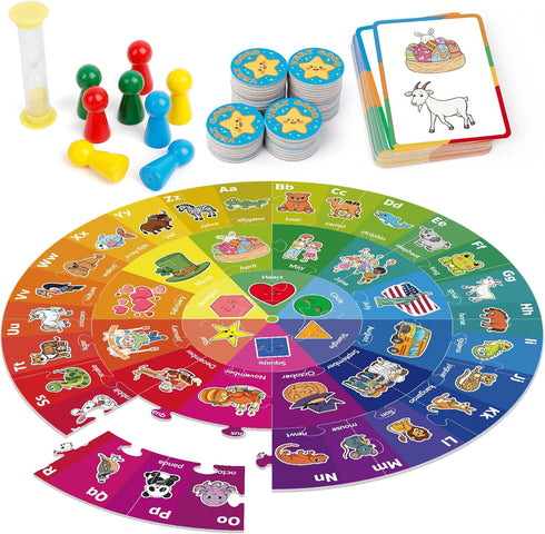 Kids Floor Puzzles - Toddler Jigsaw Alphabet ABC Learning Games, Educational Toys for Preschool and Kindergarten