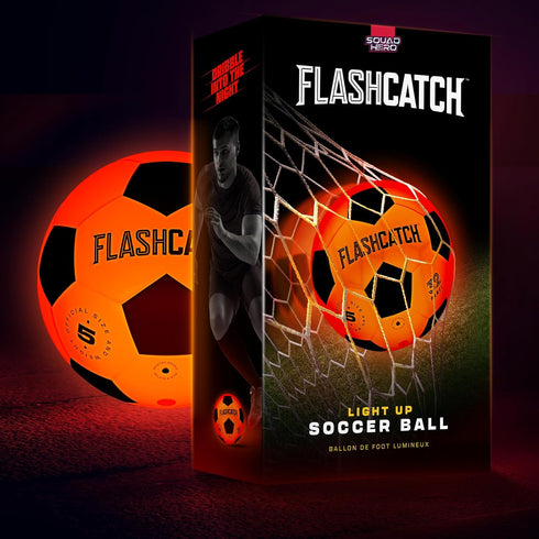 Light Up Soccer Ball, Glow in the Dark Sports Gear for Boys & Girls Ages 8-15+, Cool Night Activity Gift