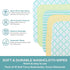 Spasilk Soft Terry Washcloth Wipes Set for Newborn Boys and Girls, Pack of 10 (Green Diamonds)