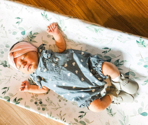 Diaper Changing Pad Cover - 2 Pack Floral Changing Table Covers, Jersey Knit for Baby Boy & Girl