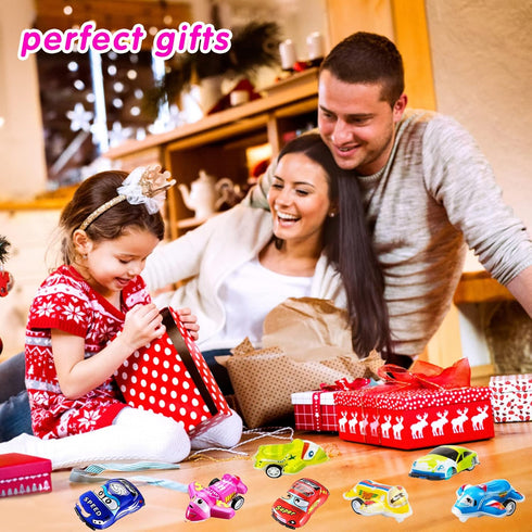46 Pcs Mini Pull Back Planes and Cars for Toddlers, Racing Vehicles Set for Kids, Bulk Toys for Classroom Prizes
