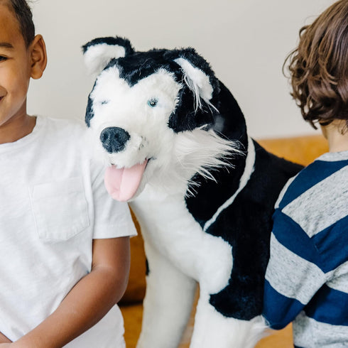 Melissa & Doug Giant Siberian Husky - Lifelike Stuffed Animal Dog