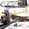 Train Set with More Tracks & Carriages, Luxury Train Toys with Smoke,