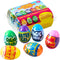 JOYIN 6pcs Prefilled Easter Eggs with Toys, Plastic Eggs with Science Experiment,