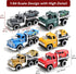 Elementoy Rollback 1:64 2 1 Playset Flatbed Tow Truck Toy Scale Diecast Model Car Hot Rod, Muscle Trailer Series