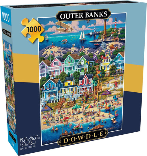 Buffalo Games - Dowdle - Outer Banks - 1000 Piece Jigsaw Puzzle for Adults - Finished Size 26.75 x 19.75