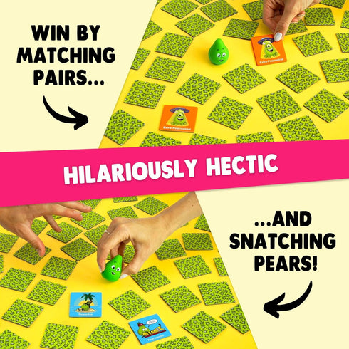 Snatching Pears! - Hilarious Memory-Matching Party Game for Kids, Teens & Adults, 2-6 Players, Age 7+