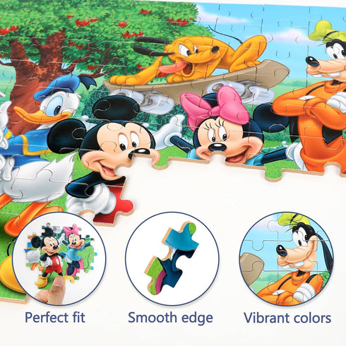 Puzzles for Kids Ages 4-8 100 Pieces - Educational Learning Jigsaw Puzzles in Metal Box for Boys and Girls