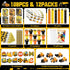 96Pcs Set BenLouis Construction Party Favors Excavator Tractor Theme School Stationery Bulk for Kids Construction
