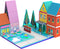 Magnetic Tiles for Kids, Fairytale Town Road Set, Magnetic Blocks Magnet Building