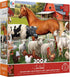 300 Ceaco - Tom Wood - Farm Animal Friends - Oversized Piece Jigsaw Puzzle
