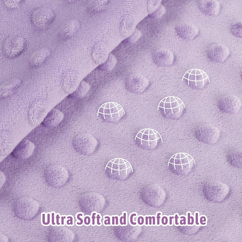 30 40 Inch, Baby Girl Blanket, Sotf Crib Swaddle Blanket, Dotted Backing, Reversible Bedding Soft Blanket for Newborn