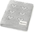 Heirloom Knit Heart Receiving Unisex Blanket for Boys and Girls - 100%