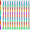 60 Pcs Stacking Crayons - 10 Interchangeable Colors Stackable Buildable Crayons, Rainbow Pencils for Kids, School,