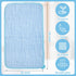 20 Pack 20 10 Inch 6 5 Tudomro Muslin Burp Cloths x Absorbent Washcloths Layers Colors Baby Rags Towels Gentle