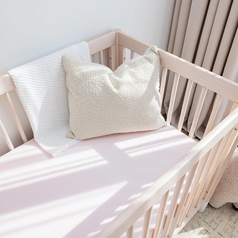 100% (28"x 52") Muslin Crib Sheets, Organic Cotton, Breathable and Ultra-Soft, Standard Crib Sheet Mattress for Girls