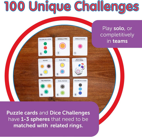 2-4 6 Continuum Games Fidget About It The Fast Paced Puzzle Dice Rolling Fidget Toy Board Game - Click the Orbs