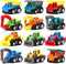 12-Piece Mini Truck Toy Kit - Pull Back Construction Vehicles for Kids, Great Party Favors and Birthday Gifts