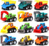 12-Piece Mini Truck Toy Kit - Pull Back Construction Vehicles for Kids, Great Party Favors and Birthday Gifts