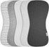 Premium Quality Organic Cotton 5 Pack Baby Burp Cloths – Large, Ultra Soft & Absorbent