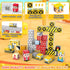 CREAFOMIFE 54 3+, Pcs Mini Magnetic Blocks Travel Toys with Portable Iron Storage Box for Kids Construction Themed