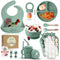 O'doe Baby Weaning Set 15 Pcs Silicone Baby Feeding Set with Suction