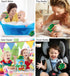 DolliBu Train Bath Buddy Squirter - Floating Green Rubber Bath Toy - Fun Water Play for Toddlers
