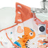 R HORSE 5Pcs Short Sleeved Bib for Toddlers - Waterproof Feeding Bib with Pocket for Infants 0-36 Months