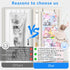 Toread (2-pack) 3D 50% Over the Door Stuffed Animal Organizer Innovative patented design Adjustable hooks, over door