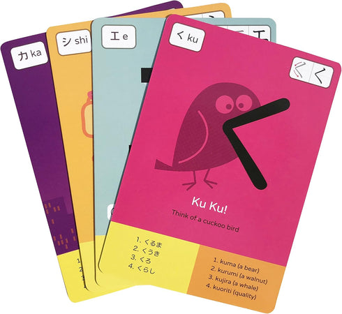 Dr. Moku's Hiragana & Katakana Flash Cards, Learn Japanese Alphabet for Beginners