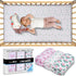 3 Pack GROW WILD Crib Sheets - Soft & Stretchy Jersey Cotton Fitted Baby Crib Sheets for Girls, Cute Toddler Bed Sheets