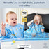 BIBaDO Coverall Baby Feeding Bibs, Weaning Bib, Easy to Clean Baby Bibs for Eating, Adjustable High Chair
