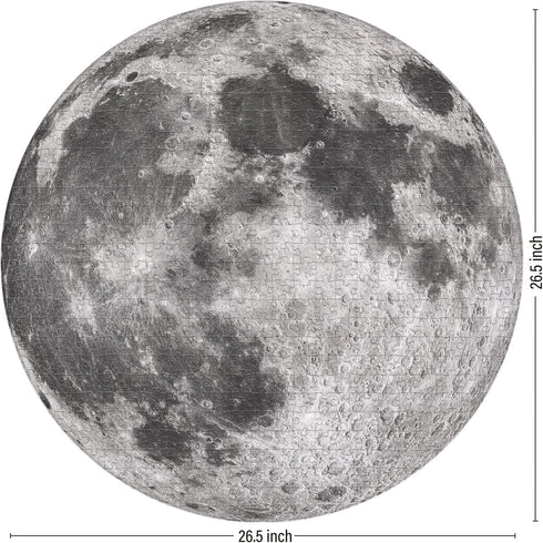1000 1000 Antelope - Piece Puzzle for Adults, Space Moon Jigsaw Puzzles Pieces, Telescope Planet Close-up Round Puzzle