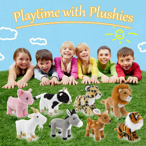 8 INCH,Plushies Stuffed Animals Toy Farm Animals Stuffed Animals for Girls Plush Toys Little Stuffed Animal, Cute