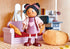 Tender Leaf Toys - Ayana and Her Cat - Wooden Miniatures Flexible Doll, Multicultural Action Figure for Dollhouse,