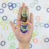 Baby Hair Ties for Thin Hair, Ponytail Holder for Newborn Girls, Multicolor Rubber Bands, 100pcs