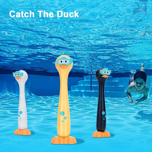 Summer 3-Pack Pool Toys Underwater Diving Games Dive Sticks Duck