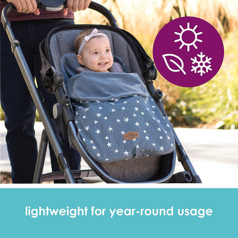 JJ Cole Baby Bundle 365 – Lightweight Baby Car Seat Cover & Stroller Accessory for Year Round Comfort