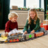 Novaluki Set 2-Layer 4-8, 3 4 5 6 7 8 Christmas Train for Kids, Train Track Toys with Smoke, Light and Sound, DIY