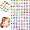 240PCS Sticker Earrings for Little Girls - 3D Gems Self-Adhesive Glitter Craft Crystal Stickers