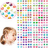 240PCS Sticker Earrings for Little Girls - 3D Gems Self-Adhesive Glitter Craft Crystal Stickers