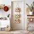 Yiyiring 3-Tier Closet Cute Bear Hanging Baskets, Woven Cotton Wall Mounted Storage Organizer, Decorative Storage
