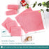 6 Pack, 10x10 inch Baby Washcloths Heavenly Soft Pink Wash Cloths for Face and Body, Gentle & Safe Face Towel on