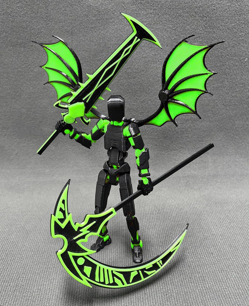 T13 Set 13 Dummy 13, 3D 13 Action Figure - Titan Robot, Printed Lucky for Collectors Desktop Decorations (Assembly