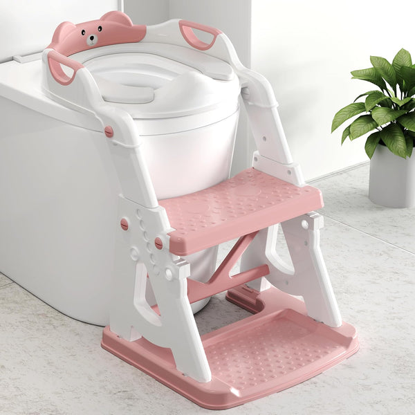 vorykido Potty Training Seat, 2 in 1 Potty Training Toilet with Step Stool