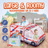 Ambulance Pop-up Play Tent for Kids with Sounds, Doctor Kit & Ball Pit, Easy Setup Indoor & Outdoor Emergency Vehicle