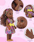 14" Set 1 2 3 4 5 6 GAGAKU Black Doll for Girls, Black Dolls for Toddlers Kids Years Old, Black Girl Baby Doll