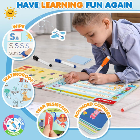 2 3 4 5 Preschool Learning Activities Kindergarten Workbooks, Toddler Alphabet Learning Educational Toys for Year Old