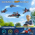 8-12, 2.4 360 8-16, MSKOLER Foam Remote Control Airplane for Kids GHz RC Plane with Colorful Lights, Flips & Stunt